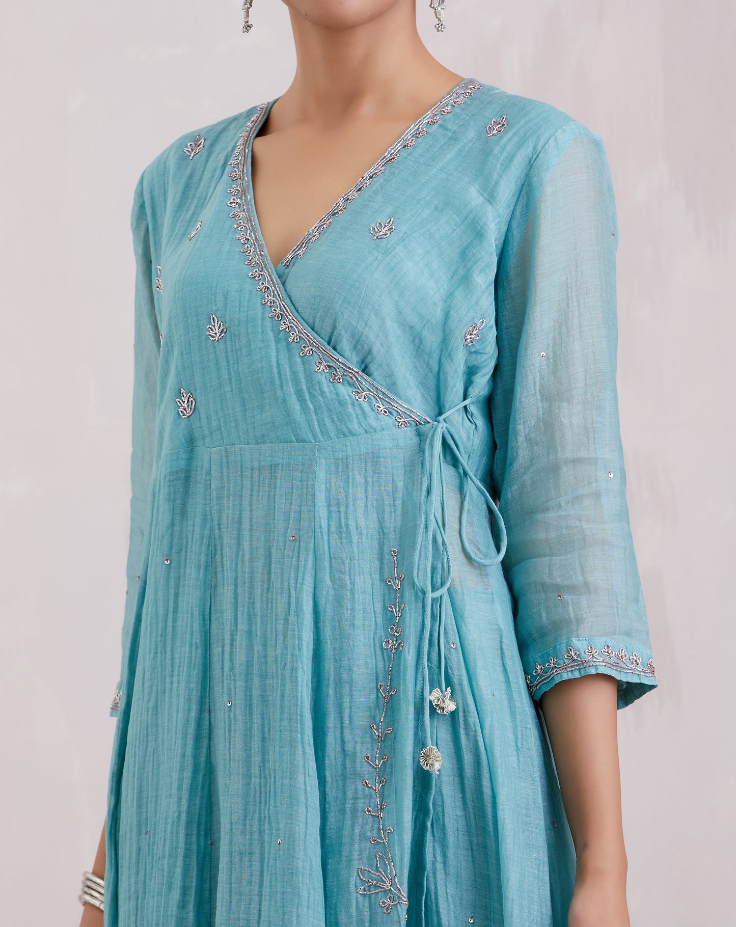Naqsh Angrakha Kurta Set of 3 of 3