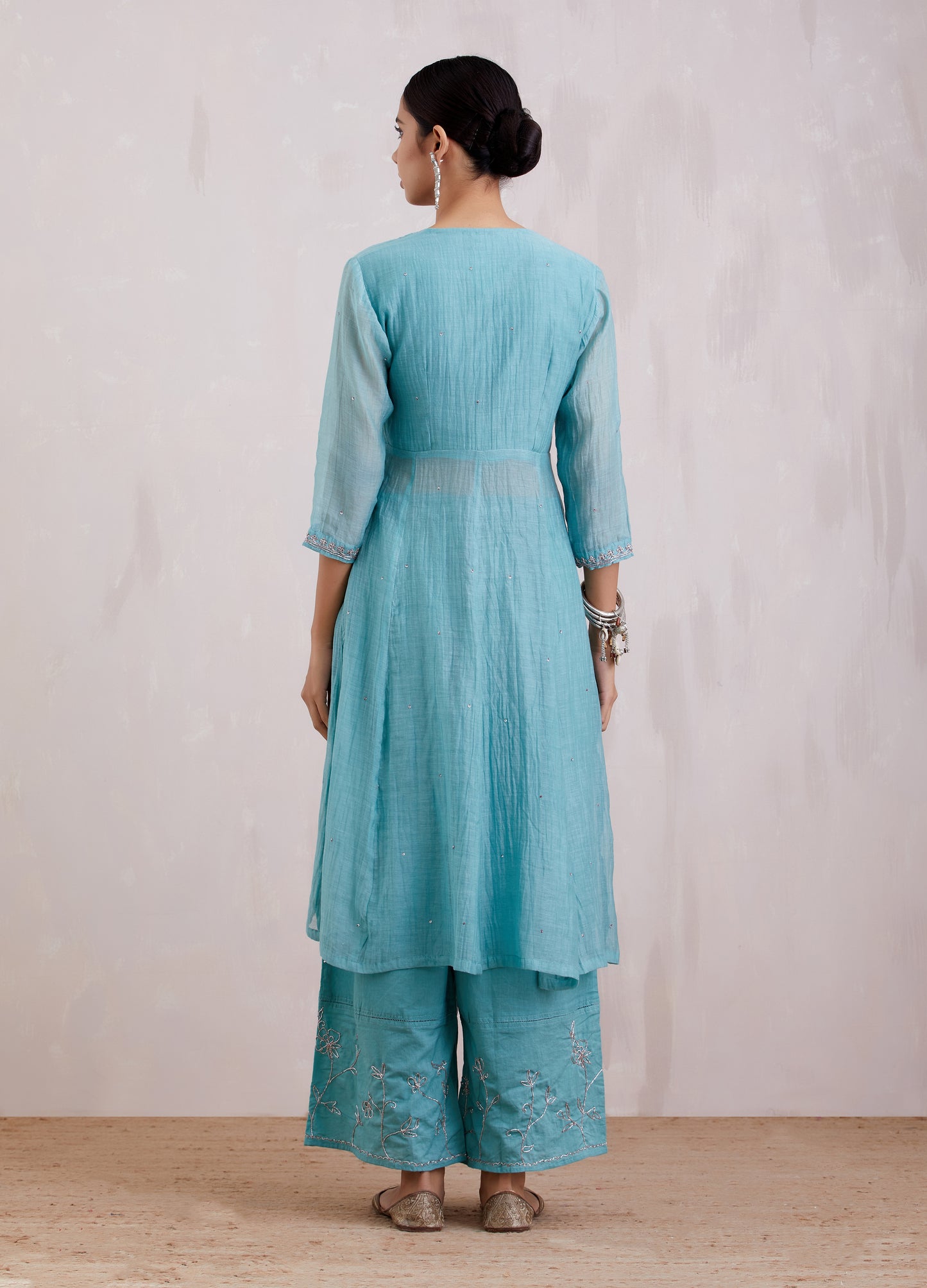 Naqsh Angrakha Kurta Set of 3 of 3