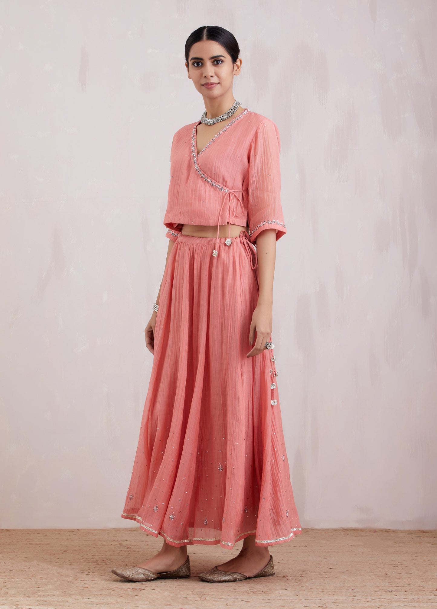 Naqsh Pink Lehenga Set of 3
