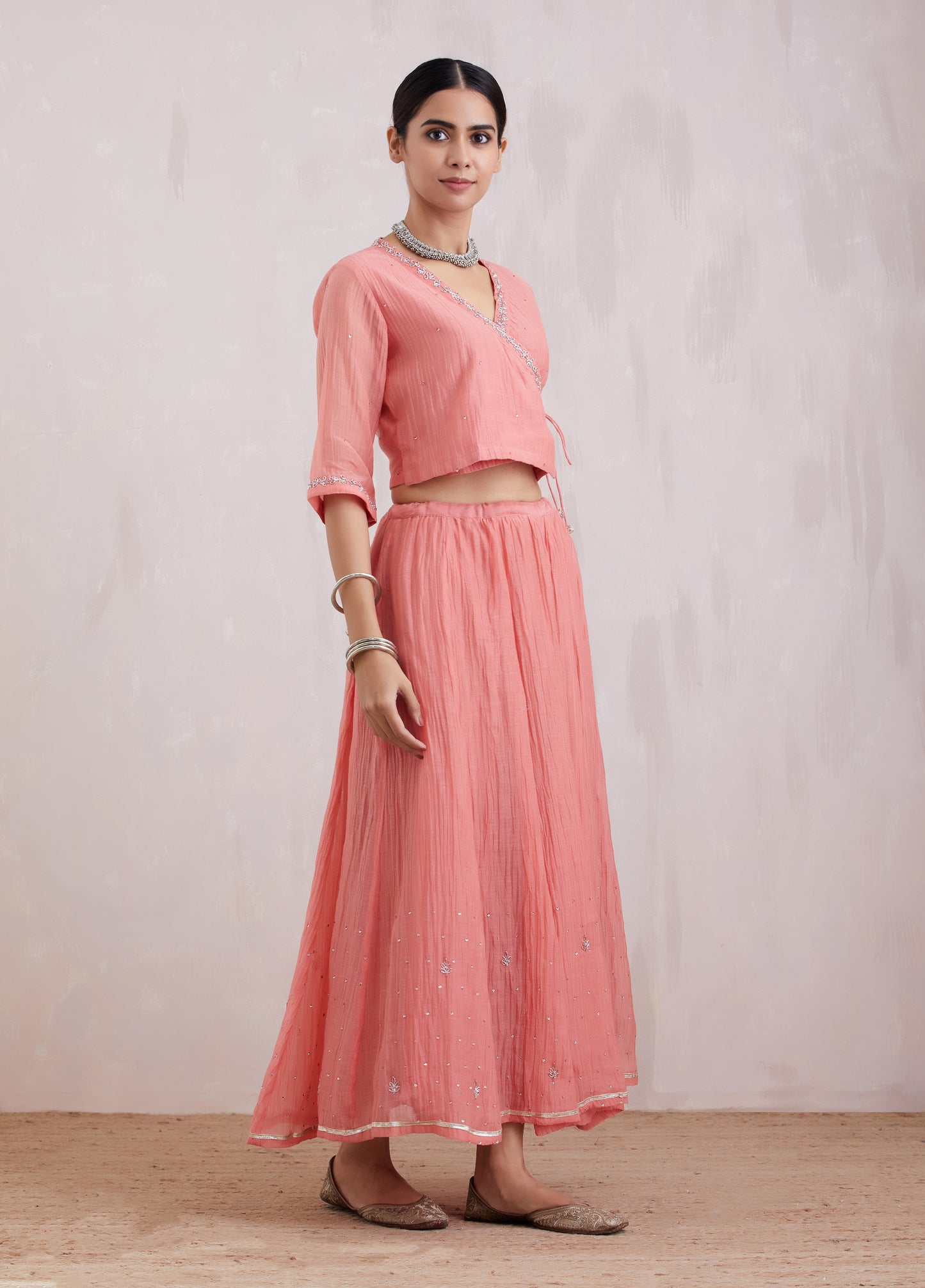 Naqsh Pink Lehenga Set of 3