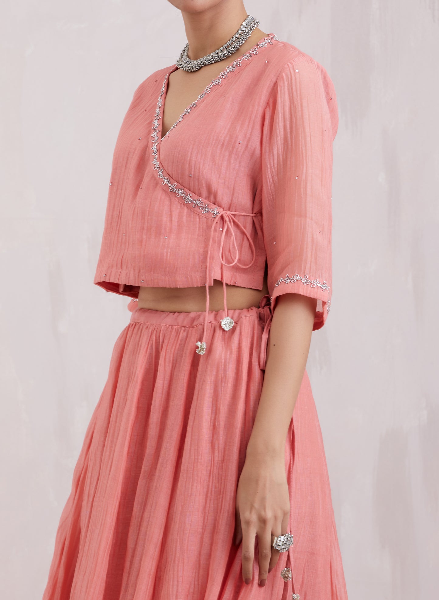 Naqsh Pink Lehenga Set of 3