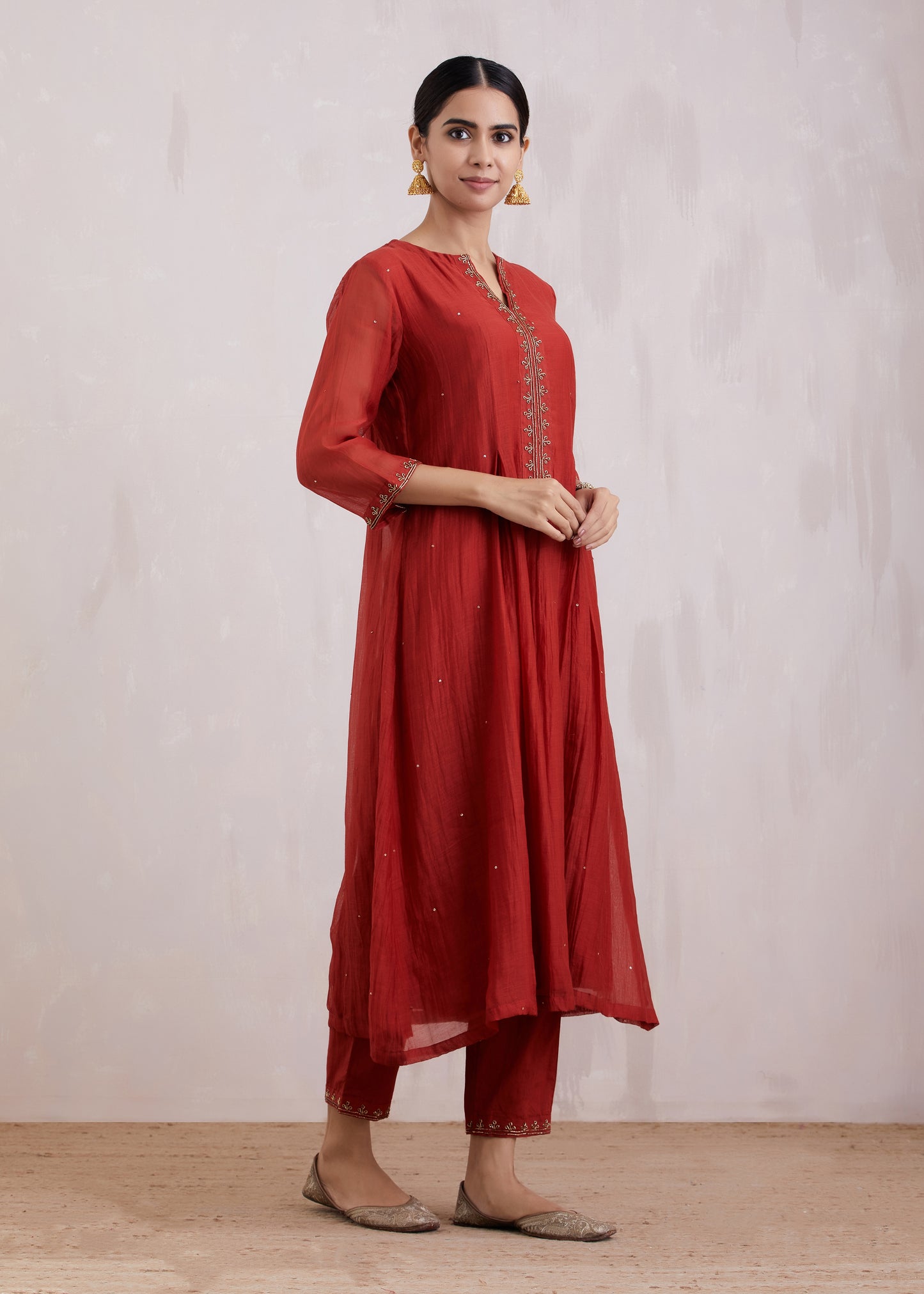 Naqsh Box Pleat Kurta Set of 3