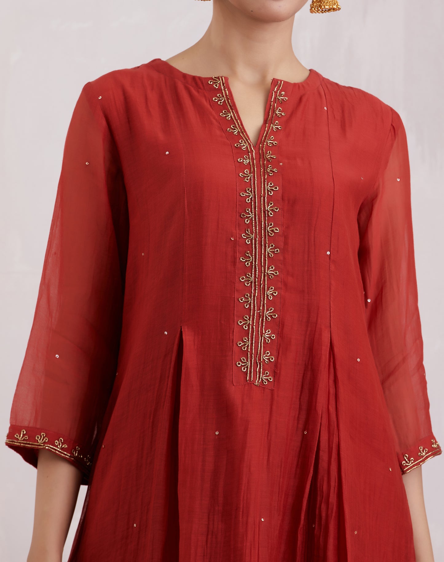 Naqsh Box Pleat Kurta Set of 3