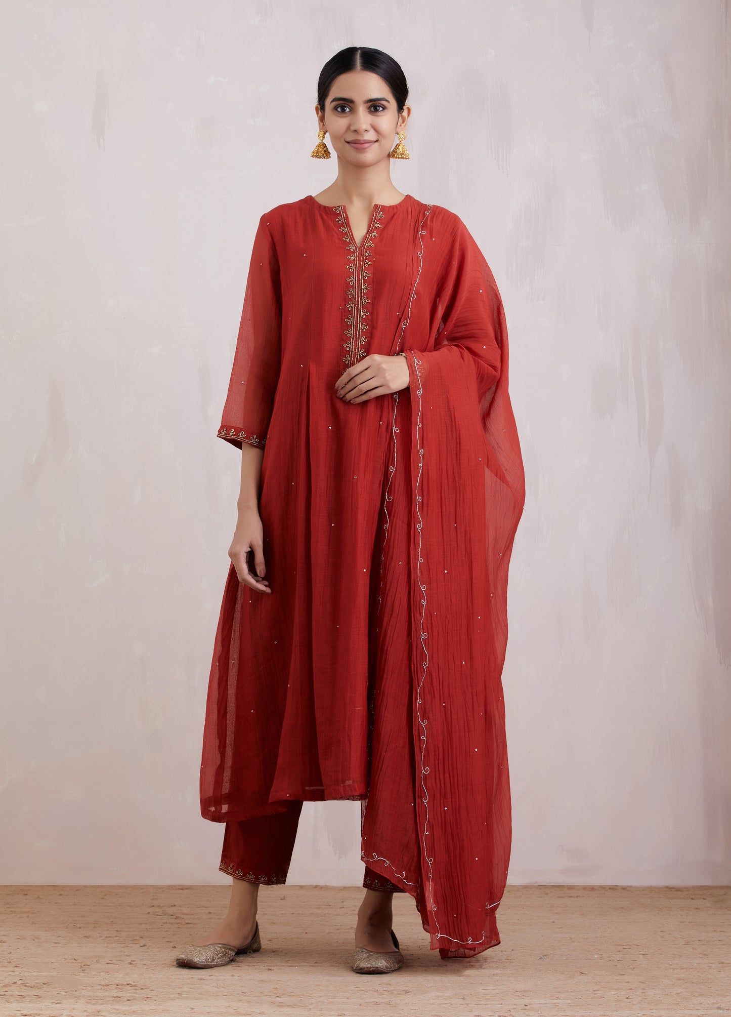 Naqsh Box Pleat Kurta Set of 3