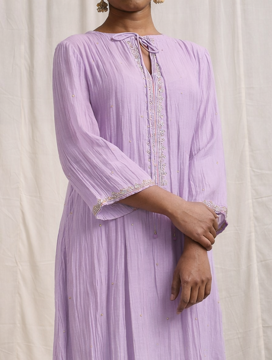 Naqsh Purple Kurta set of 3