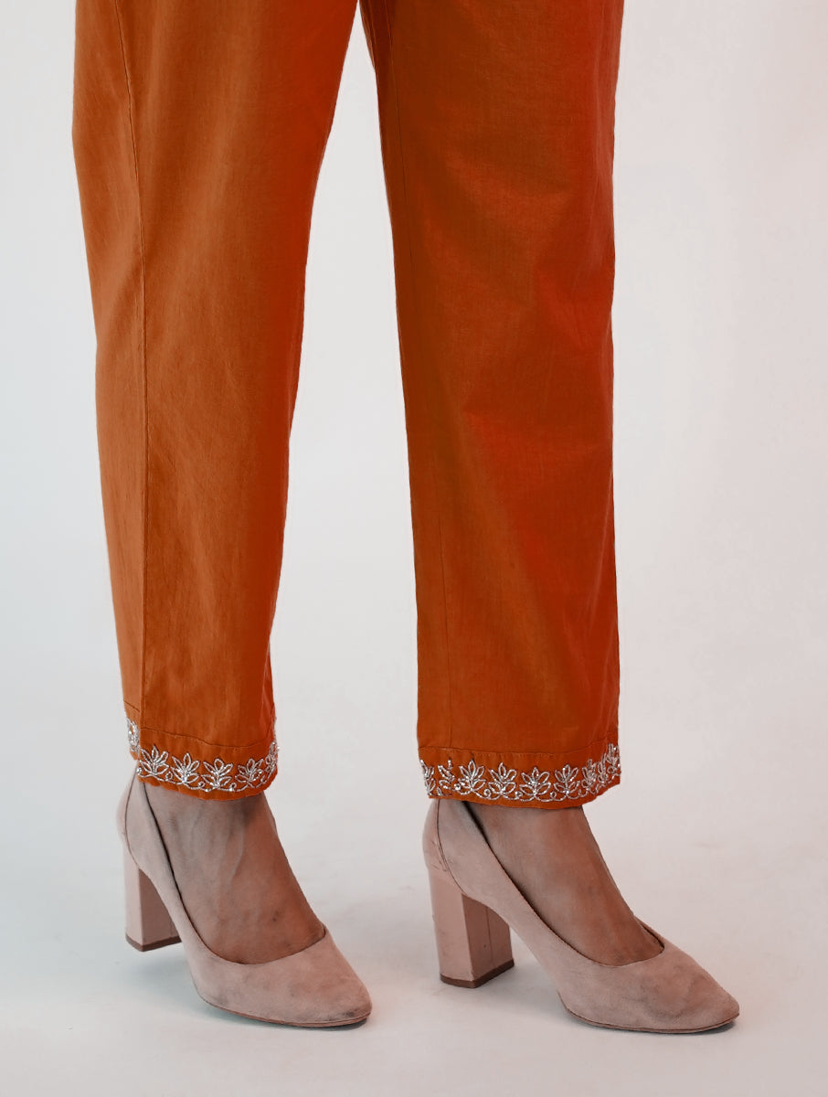 Naqsh Zero Neck  Rust Set of 3