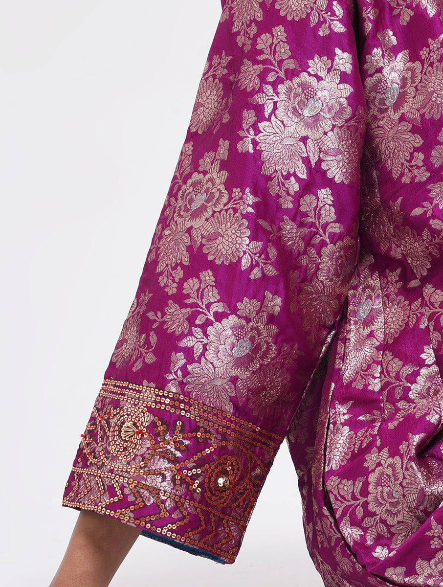 Kanchan Purple Kurta, Pant and Dupatta Set