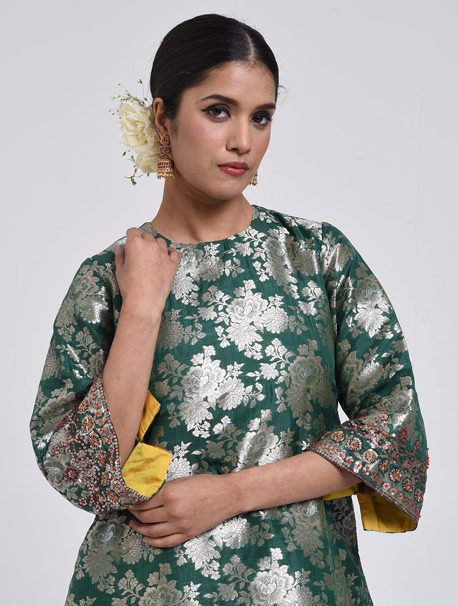 Kanchan Green Kurta, Pant and Dupatta Set
