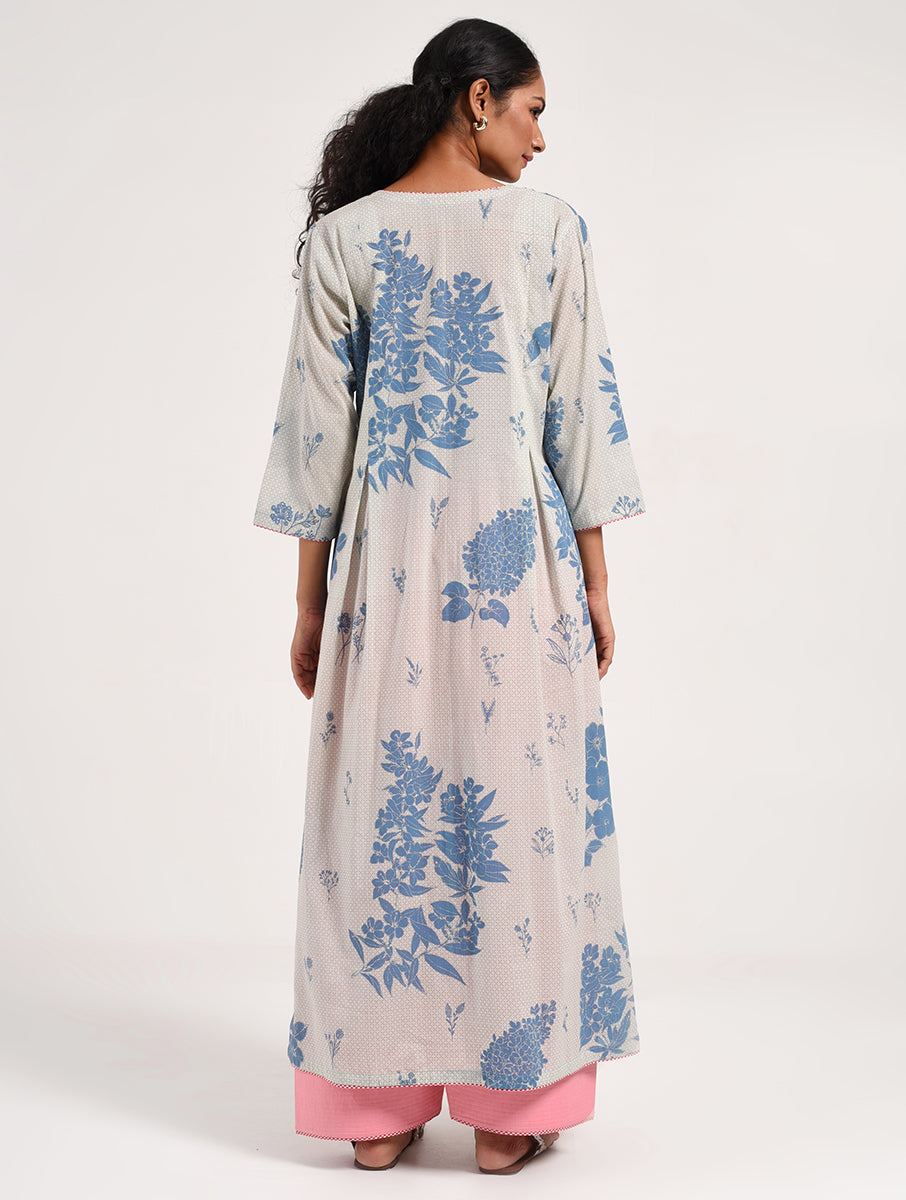 Within Aqua V Neck Kurta/Dress