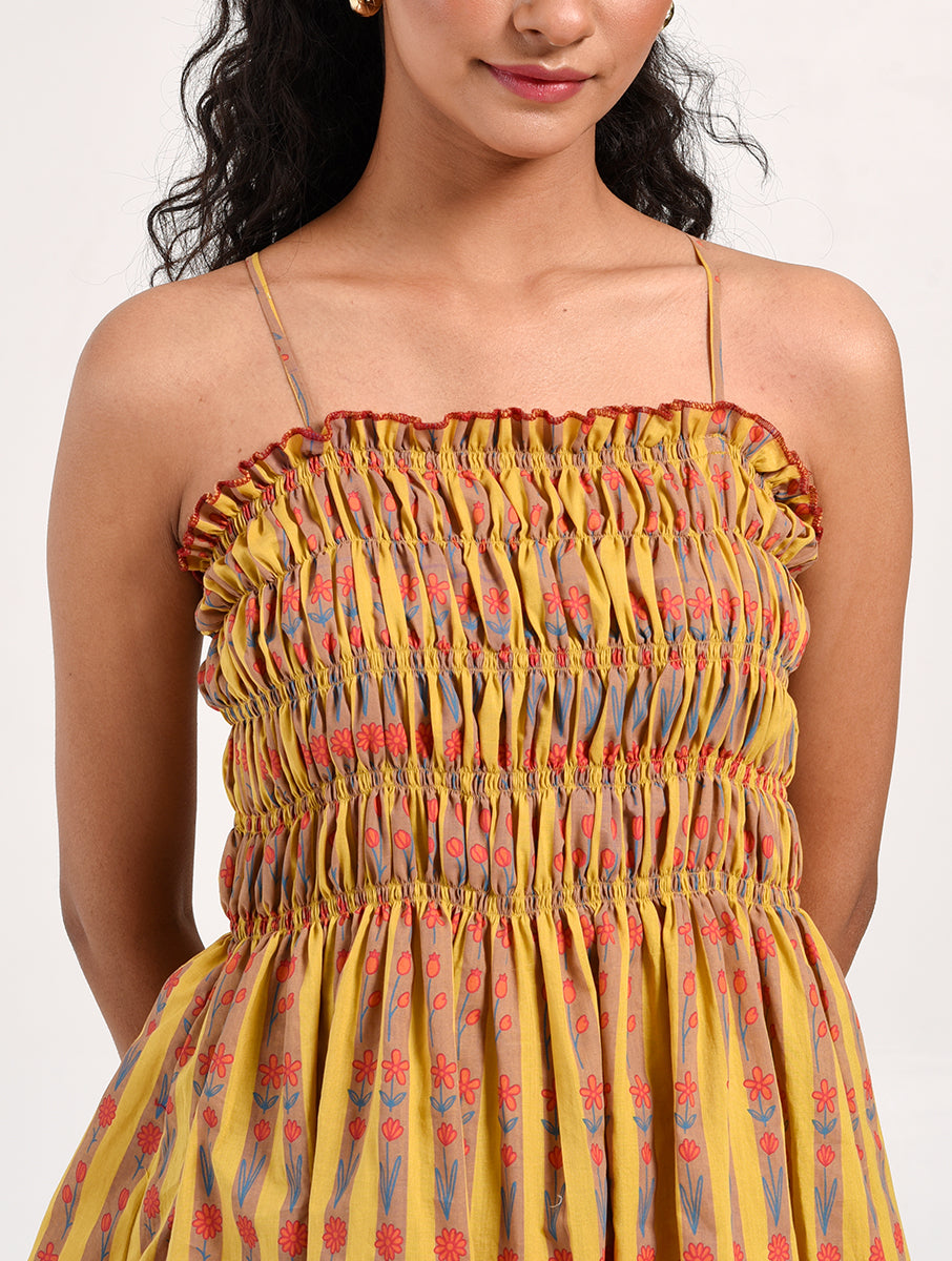 Within Yellow Striped Top/kurti