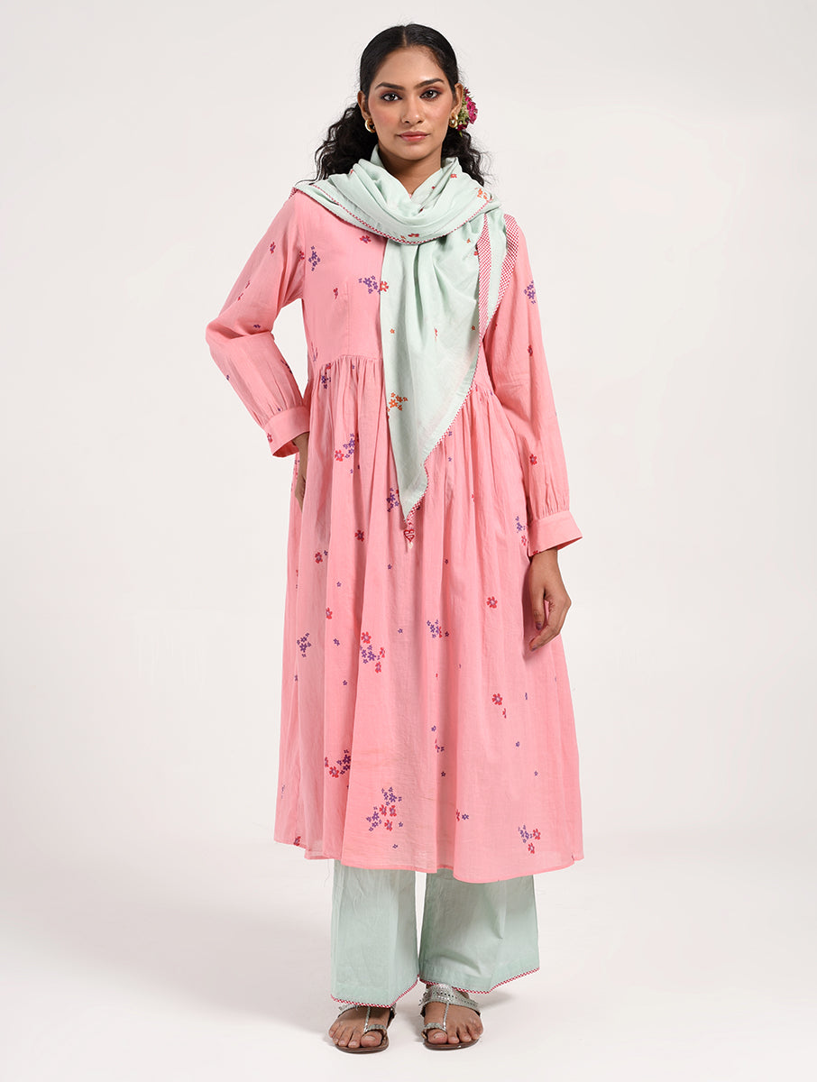 Within Aqua Printed Scarf