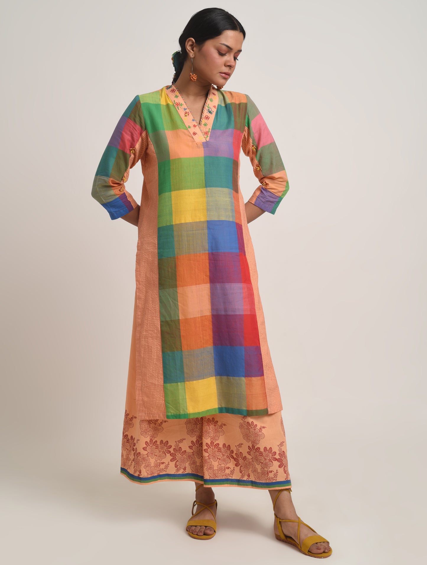 Rangili V Neck Kurta