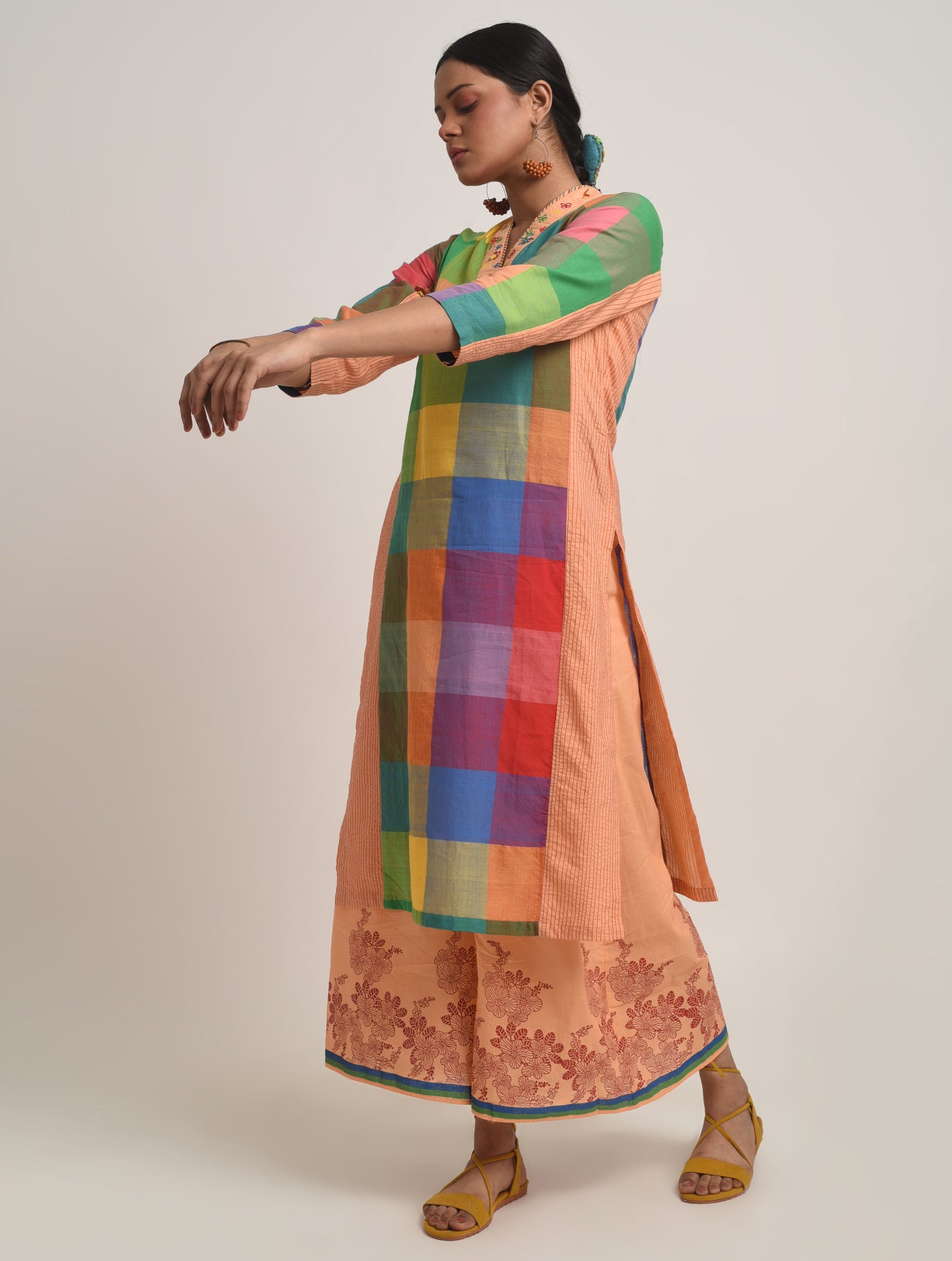 Rangili V Neck Kurta