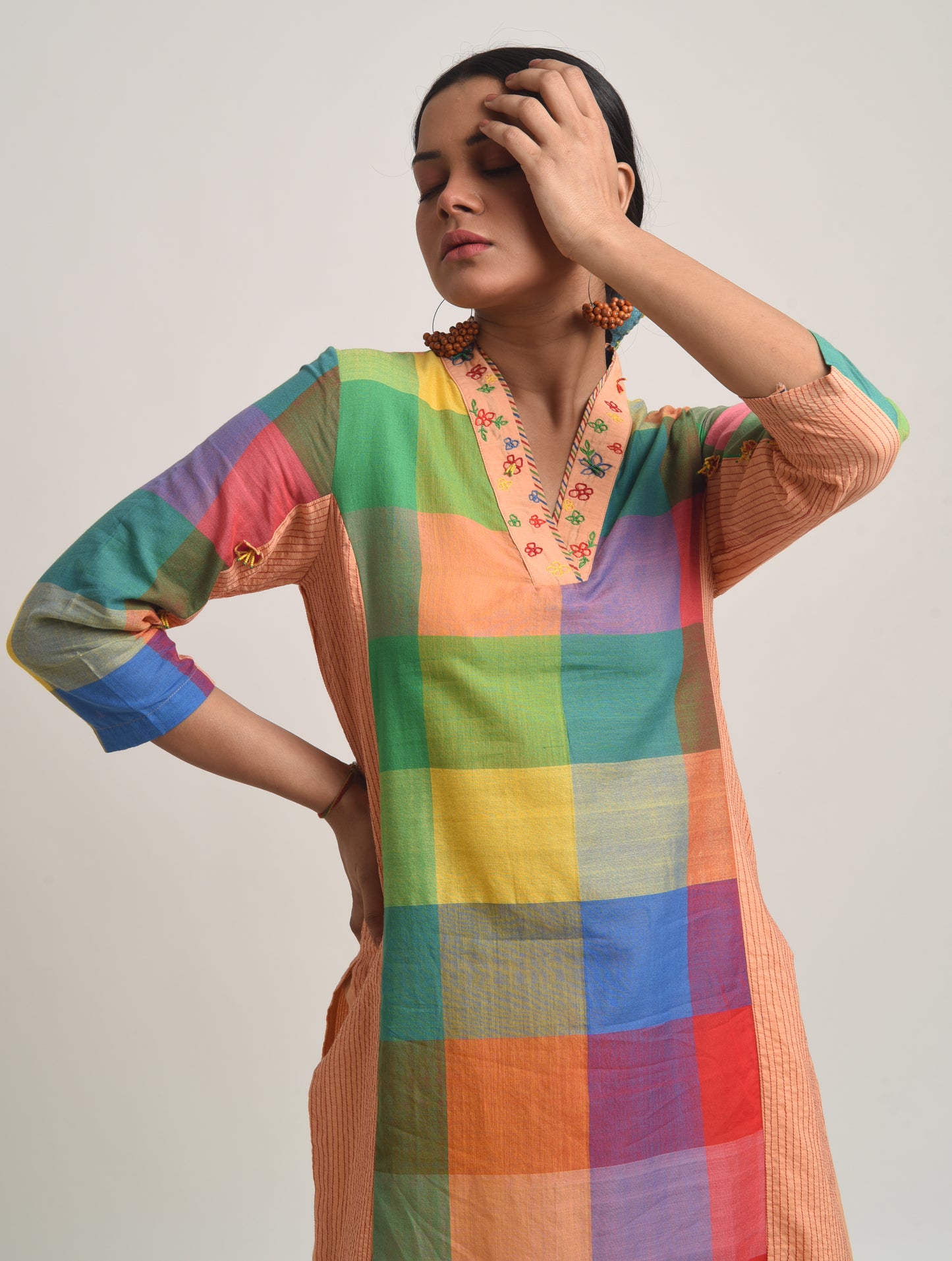 Rangili V Neck Kurta