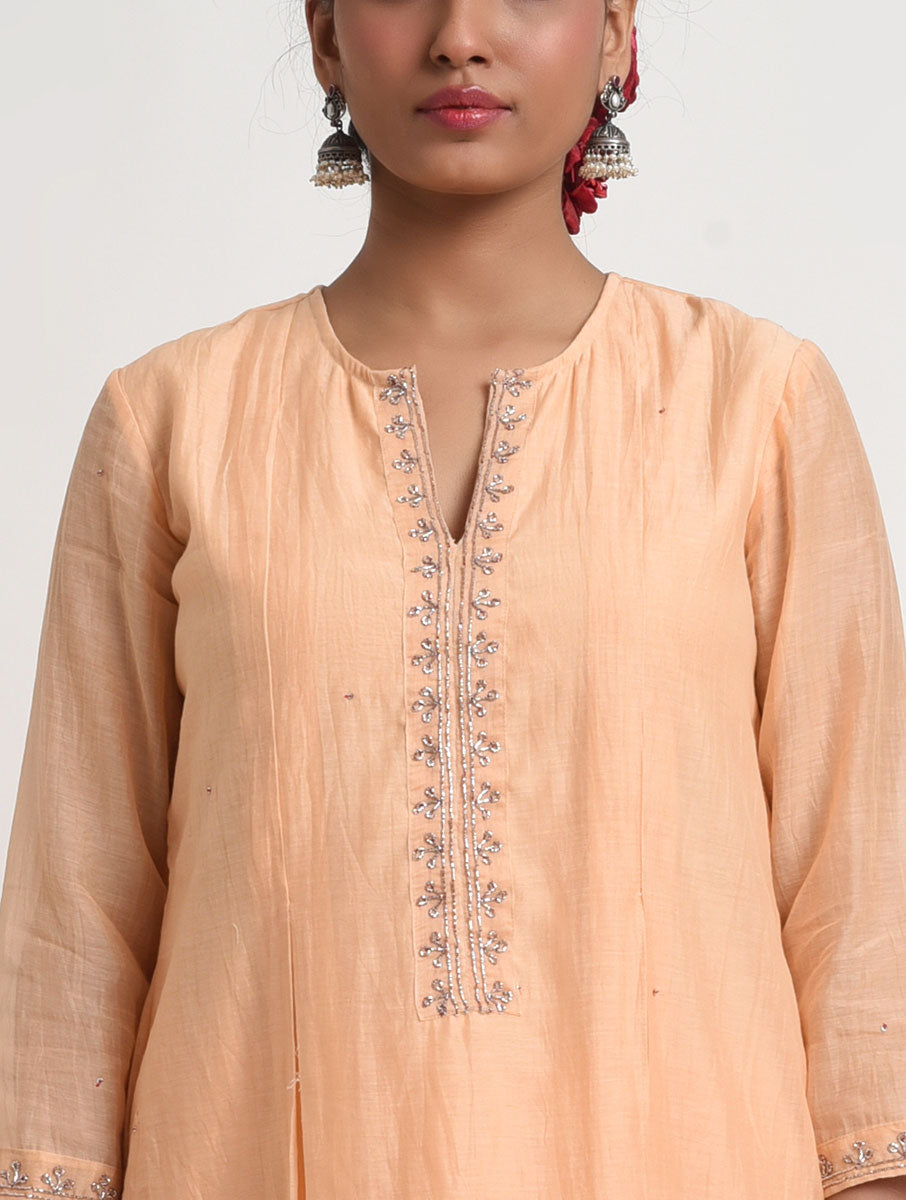 Naqsh Box Pleat Kurta pajama set of 3