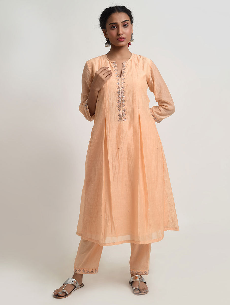 Naqsh Box Pleat Kurta pajama set of 3
