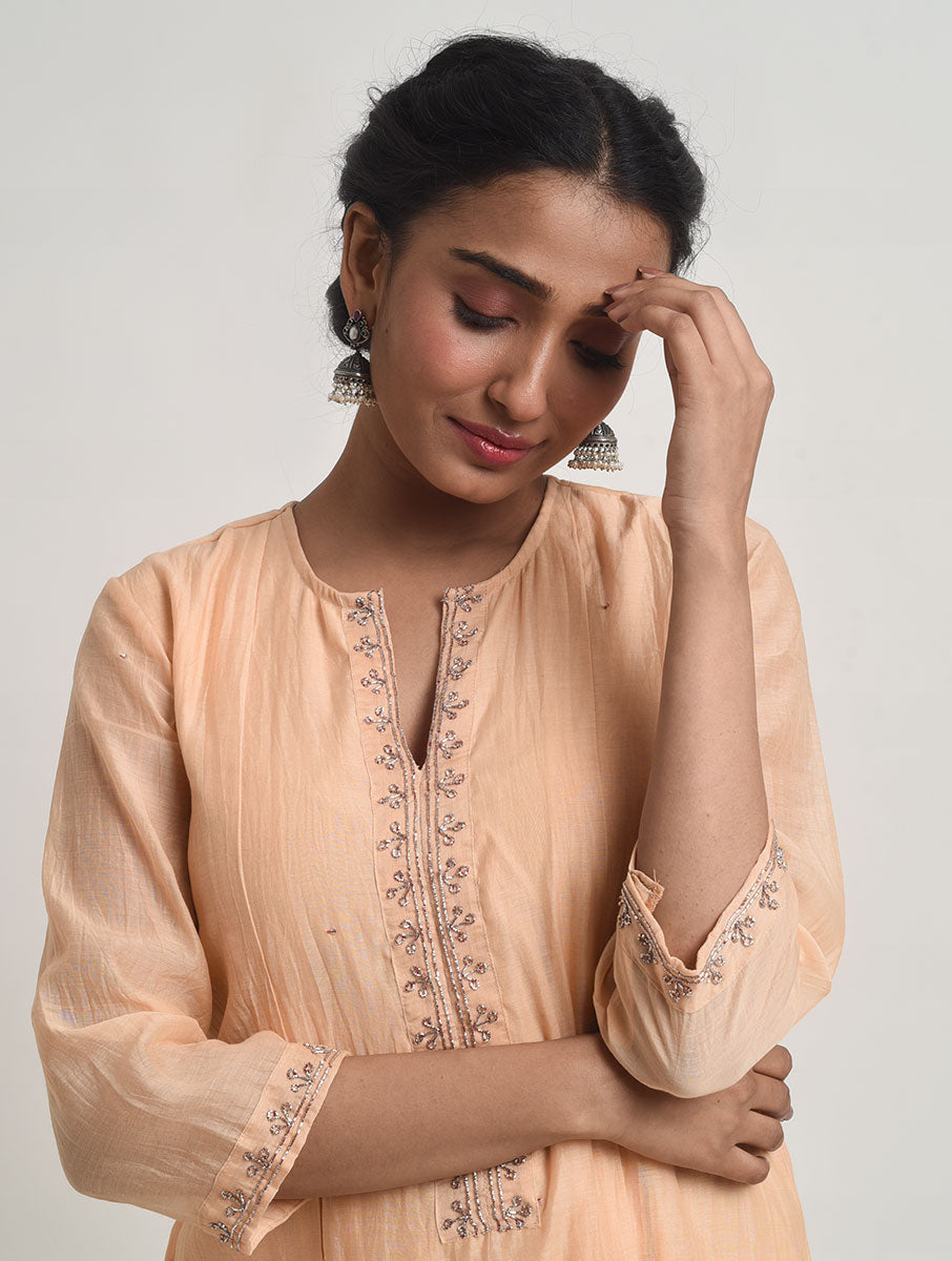 Naqsh Box Pleat Kurta pajama set of 3