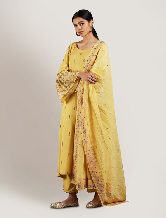 Noori - R Neck Kurta set