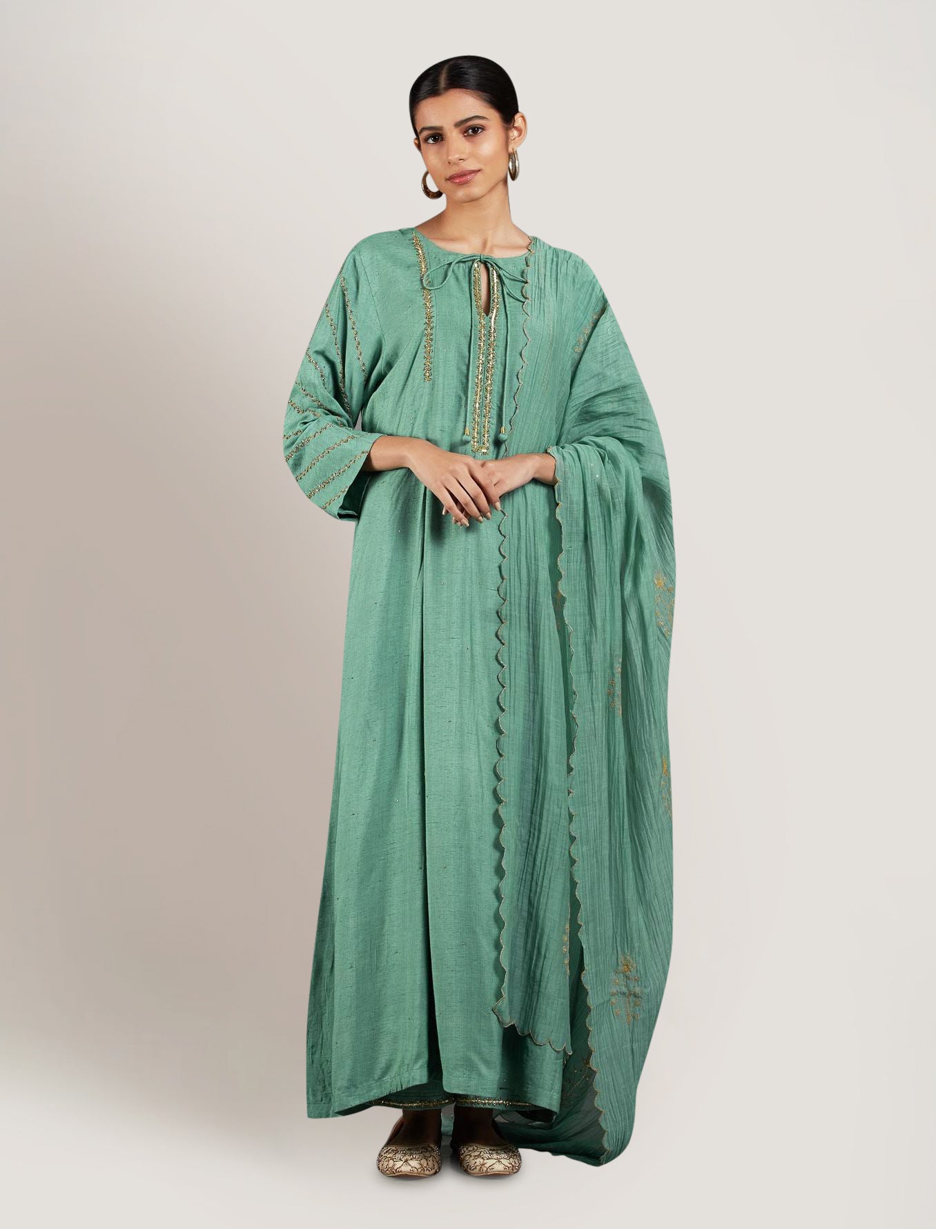 Noori - Box Pleat Kurta set