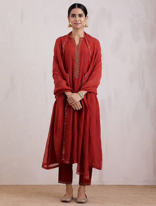 Naqsh Box Pleat  Kurta Set of 3