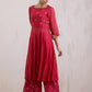 Naqsh Pink Anarkali  Kurta Set