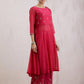 Naqsh Pink Anarkali  Kurta Set