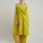 Naqsh Lime Green Zero Neck  Kurta