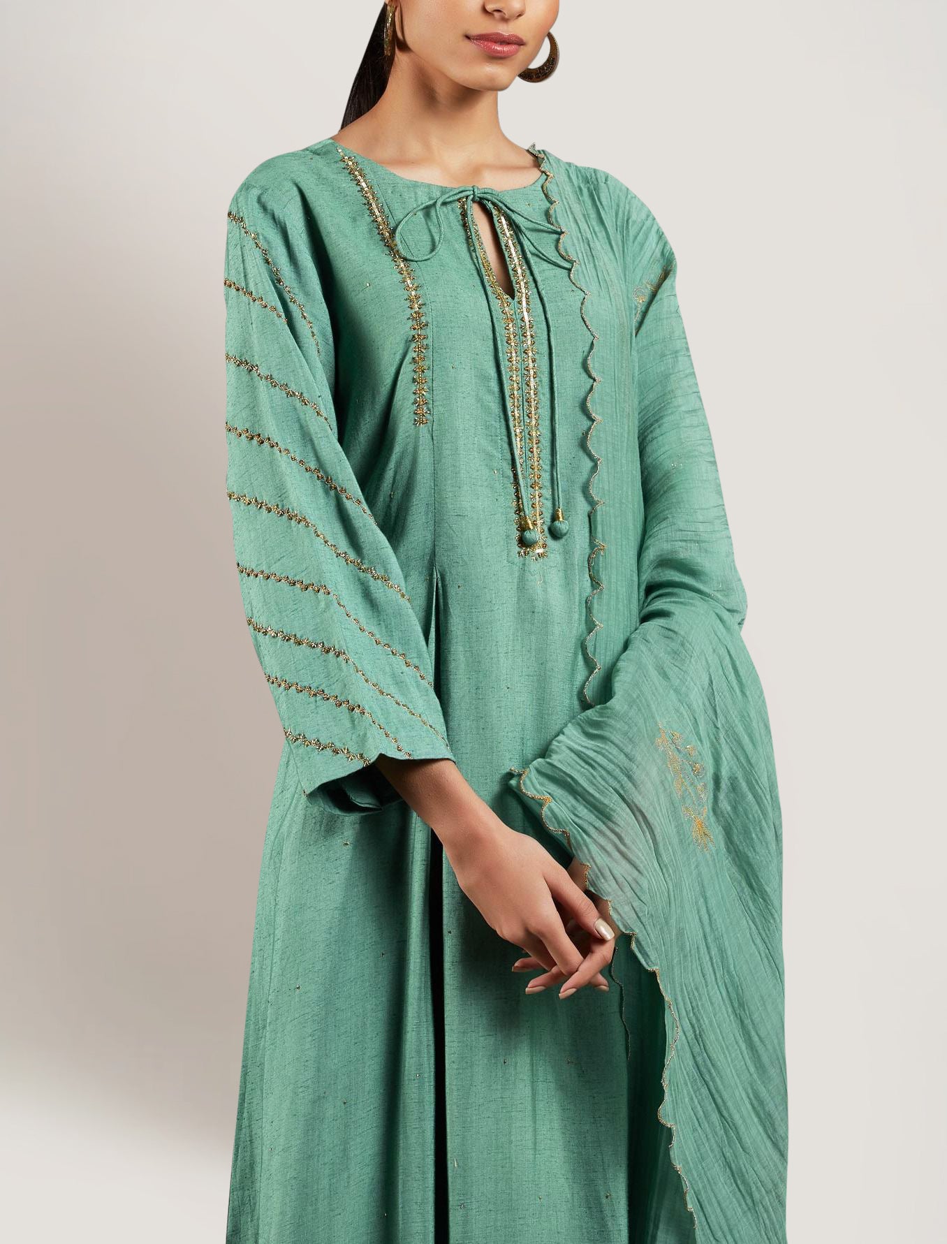 Noori - Box Pleat Kurta set