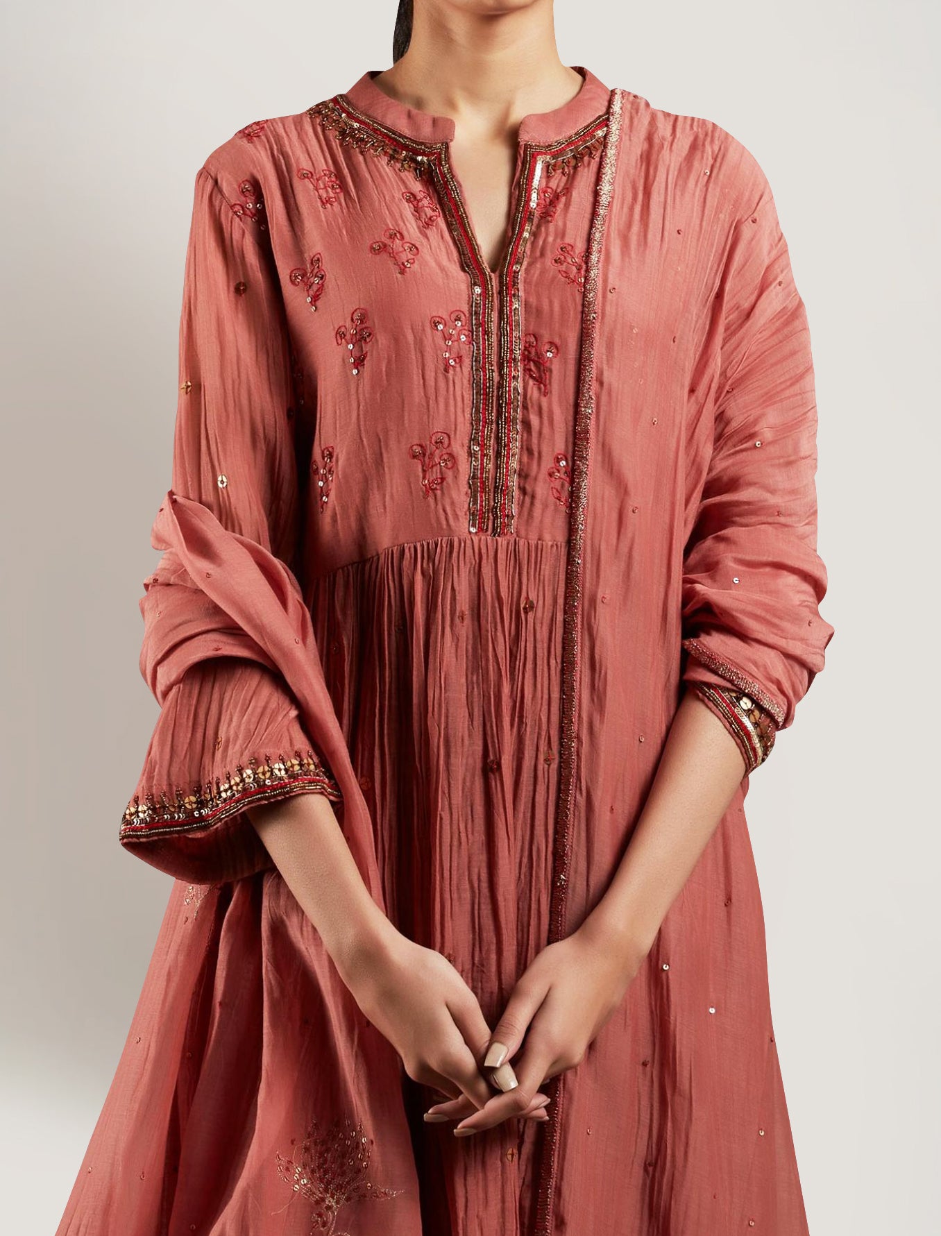 Noori - Collar Kurta set