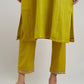 Naqsh Lime Green Zero Neck  Kurta