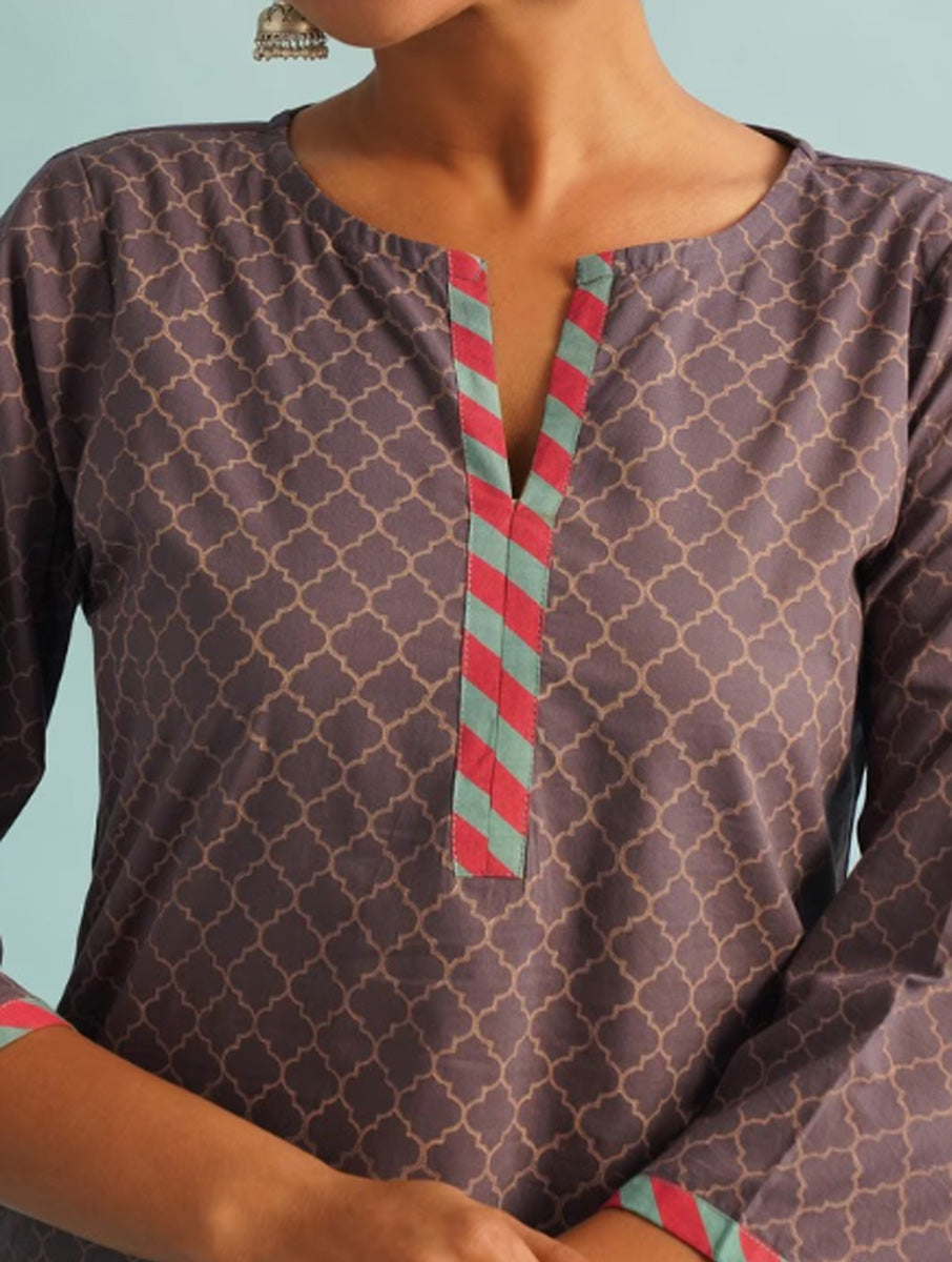 Nazm -  Grey Kurta & Pant set