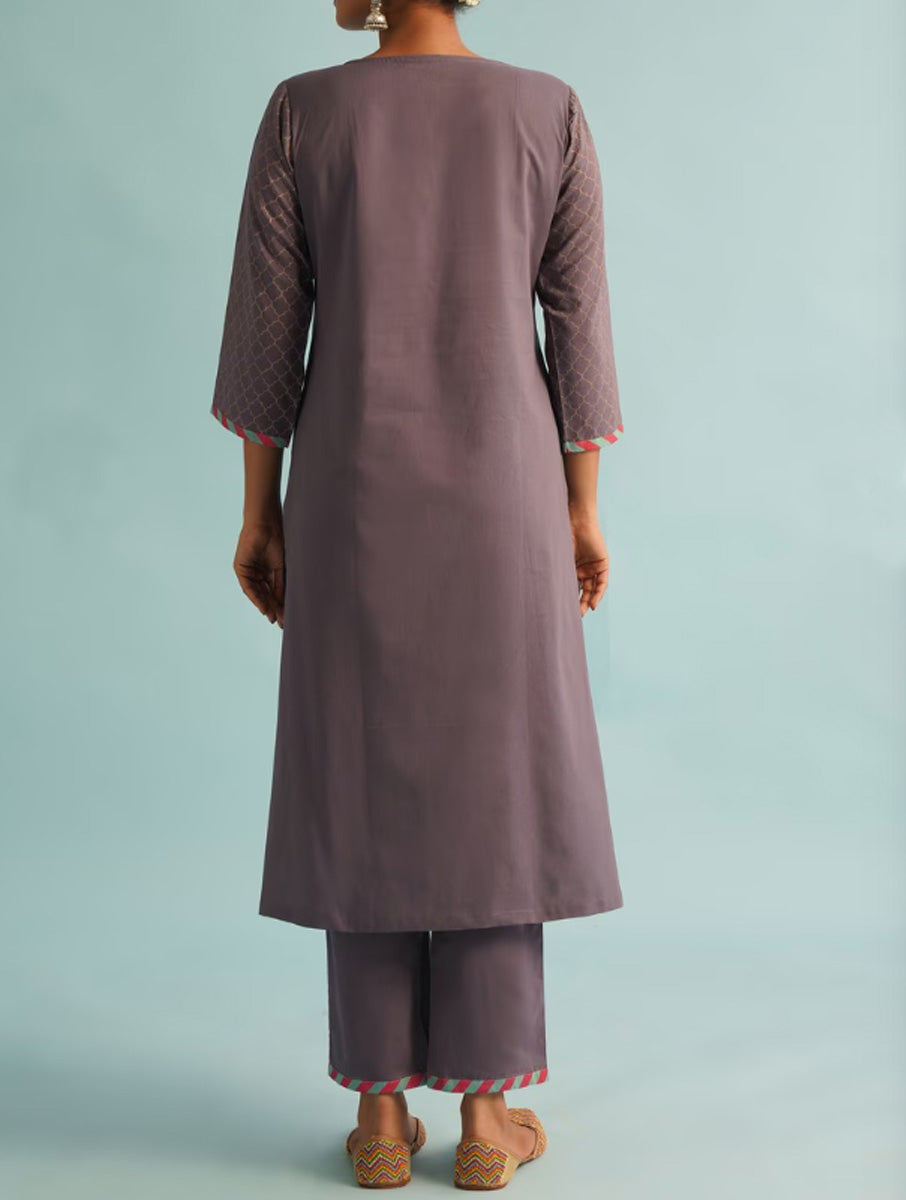 Nazm -  Grey Kurta & Pant set
