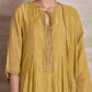 Naqsh Yellow Box Pleat  Kurta set of 3