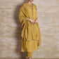 Naqsh Yellow Box Pleat  Kurta set of 3