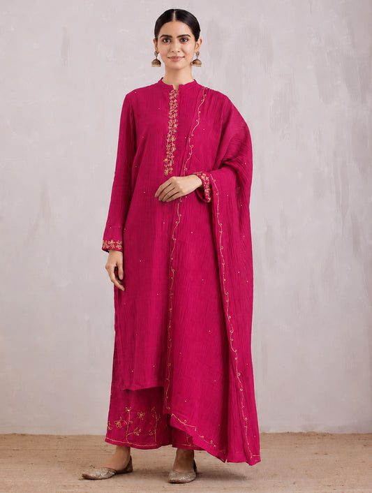 Naqsh Pink Kurta Pajama Dupatta Set