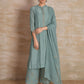 Naqsh Blue Collar Kurta Pajama Dupatta Set