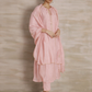 Naqsh Pink Box Pleat  Kurta set of 3 (Copy)