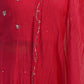 Naqsh Pink Anarkali  Kurta Set