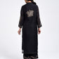Gudhal Black Cotton Silk Collar  Kurta