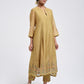 Gudhal Olive Green Cotton Silk Kurta