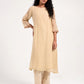 Khushbu beige Kurta Pant Dupatta Set