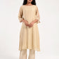 Khushbu beige Kurta Pant Dupatta Set