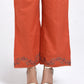 Gudhal Rust Cotton Pants