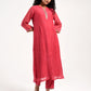 Khushbu Pink Kurta Pant Dupatta Set