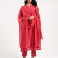 Khushbu Pink Kurta Pant Dupatta Set