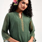 Khushbu Green Kurta Pant Dupatta Set