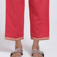 Chamki  Pink Cotton Gota Patti  Pants