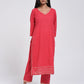 Chamki  Pink Cotton Gota Patti Kurta