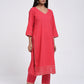 Chamki  Pink Cotton Gota Patti Kurta