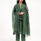 Khushbu Green Kurta Pant Dupatta Set